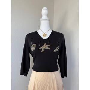 Seashell Rhinestone Top